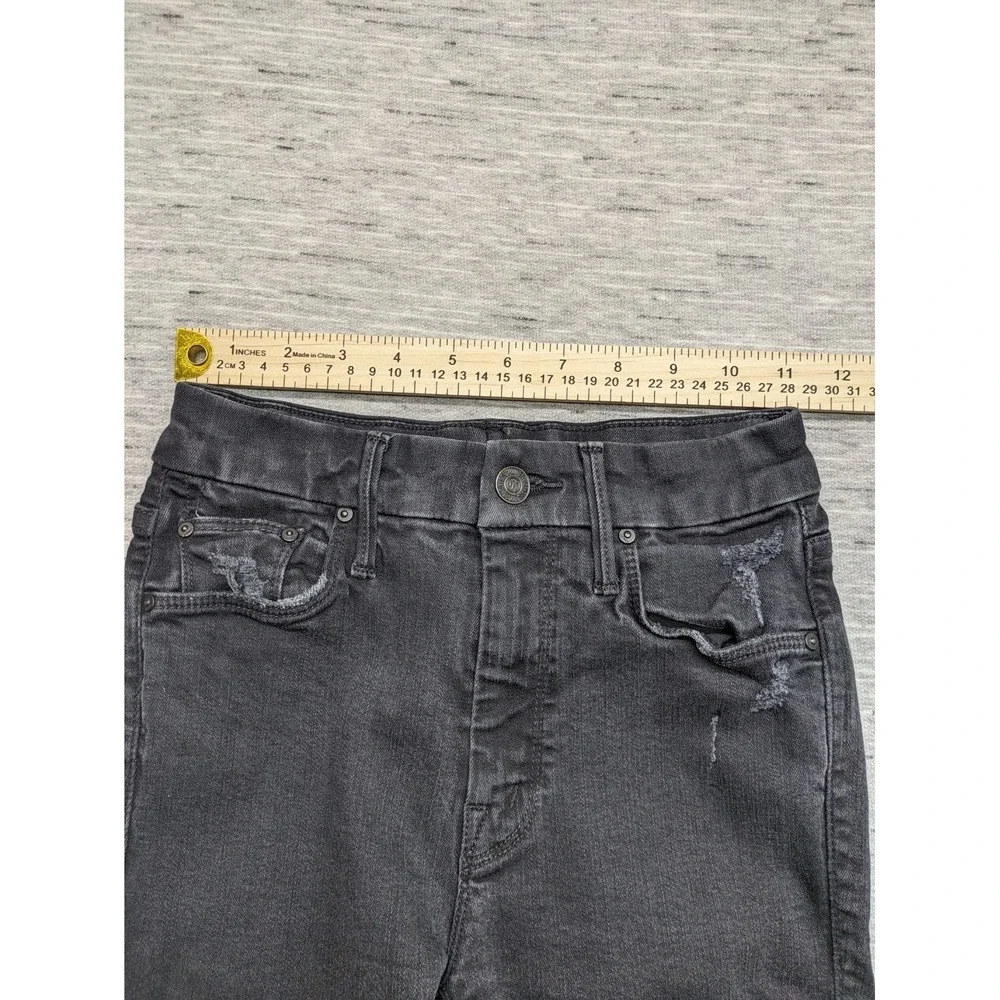 Mother Skinny Jeans Looker Ankle Fray Size 25 Distresed Guilty‎ as Sin Comfy Lux